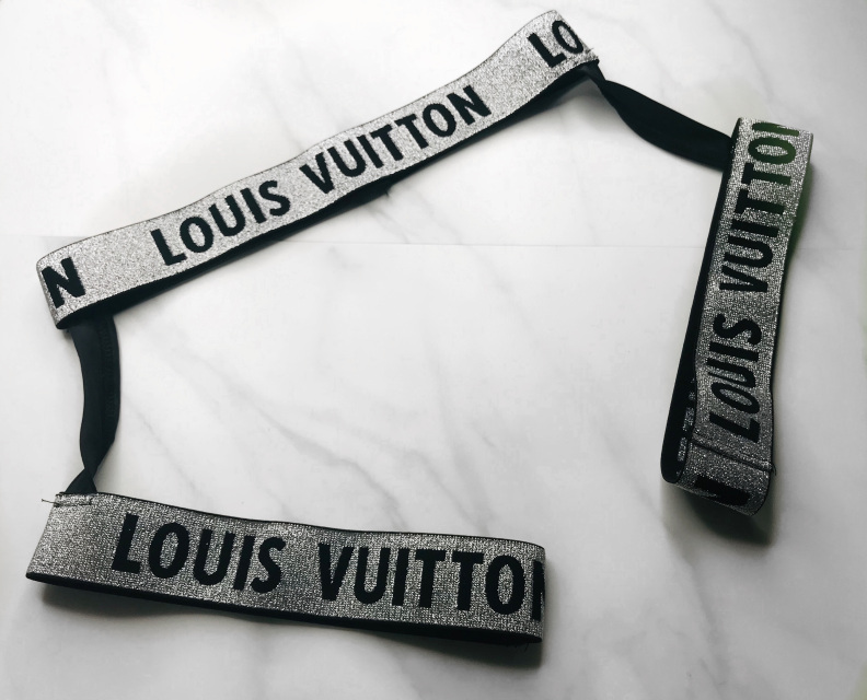 LV Silver Metallic Inspired Garter Belt - Exotic Dance Wear