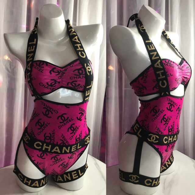 Chanel CC Inspired 2pc Set - Exotic Dancewear